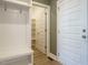 Bright entry with built-in bench and storage at 1612 Level Stream Dr, Wendell, NC 27591