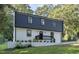 Newly renovated two story home with black and white exterior at 2113 Eveton Ln, Sanford, NC 27330