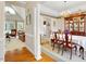Formal dining room featuring a large table and hutch at 107 Knottingham Ct, Dunn, NC 28334