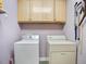 Convenient laundry room with washer and dryer included at 107 Knottingham Ct, Dunn, NC 28334