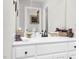 Elegant bathroom with white vanity and modern fixtures at 3105 W Hampton Dr, Rocky Mount, NC 27804