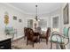 Charming breakfast nook with a bay window and seating for four at 3105 W Hampton Dr, Rocky Mount, NC 27804