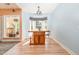 Charming breakfast nook with built-in cabinetry and a view of the backyard at 3313 Overhead Ct, Willow Springs, NC 27592