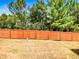 Private backyard with a wooden privacy fence at 5107 Sandy Banks Rd, Raleigh, NC 27616