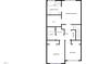 Second floor plan with primary bedroom, bathroom, and two additional bedrooms at 5107 Sandy Banks Rd, Raleigh, NC 27616