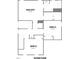 Second floor plan featuring main suite and two additional bedrooms at 133 Greenview St, Clayton, NC 27520