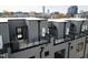 Rooftop decks of townhomes with HVAC units at 3005 Corbell Rd, Durham, NC 27701