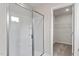 Bathroom with walk-in shower and access to a closet at 204 Shelfit Trl, Oxford, NC 27565