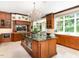 Spacious kitchen with large island and stunning chandelier at 50211 Manly, Chapel Hill, NC 27517