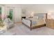 Spacious bedroom with a fireplace and large bed at 50211 Manly, Chapel Hill, NC 27517