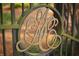 Ornate entrance gate with a custom metal design at 50211 Manly, Chapel Hill, NC 27517
