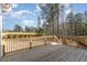 Spacious deck overlooking a wooded backyard at 600 Darian Woods Drive,, Holly Springs, NC 27540