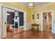 Hardwood floors, pocket doors & fireplace at 214 College St, Oxford, NC 27565