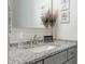 Modern bathroom with granite countertop and updated fixtures at 665 Brycewood Drive Dr, Burlington, NC 27215