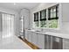Modern kitchen with stainless steel appliances and marble countertops at 620 Wade Ave # 301, Raleigh, NC 27605