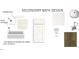 Secondary bathroom features a shower/tub combo, white vanity, and speckled countertops at 902 Sw Maynard Rd, Cary, NC 27511