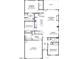 Two-story home floor plan with 3 bedrooms and 2.5 baths at 902 Sw Maynard Rd, Cary, NC 27511