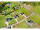 Aerial view of community with various homes at 46 Otter Hole Dr, Princeton, NC 27569