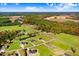 Aerial view of homes and lots in a rural setting at 46 Otter Hole Dr, Princeton, NC 27569