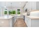 Modern kitchen with white cabinets and stainless steel appliances at 46 Otter Hole Dr, Princeton, NC 27569