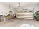 Spacious garage with storage and room for cars and bikes at 9 Mist Wood Court, Pittsboro, NC 27312