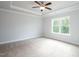 Spacious bedroom featuring a large window and ceiling fan at 168 Newport Lndg, Garner, NC 27529