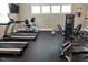 Well-equipped fitness center with treadmills, stationary bikes, and weight machines at 168 Newport Lndg, Garner, NC 27529