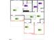 Upper floor plan with primary bedroom and additional bedrooms at 19 Longdale Dr, Graham, NC 27253