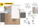Bathroom design featuring tile flooring, shower, and modern vanity at 19 Longdale Dr, Graham, NC 27253