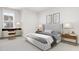 Serene bedroom with a comfortable bed and a workspace at 4038 Elk Creek Ln # 60, Raleigh, NC 27612