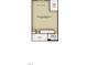 Lower level floor plan, featuring a large basement bedroom at 4038 Elk Creek Ln # 60, Raleigh, NC 27612