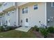 Private back patio and small yard at 1109 Pale Moss Dr, Durham, NC 27704