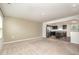 Open concept living room with views into the kitchen at 1109 Pale Moss Dr, Durham, NC 27704