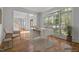 Virtually staged home office with hardwood floors at 111 N Coslett Ct, Cary, NC 27513