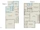 Two-story floor plan with an open concept living area at 616 Beaminster Pl, Fuquay Varina, NC 27526