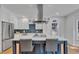 Modern kitchen with stainless steel appliances and white cabinetry at 1100 Branch Chapel Church Rd, Selma, NC 27576