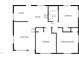 Floor plan showing a 3-bedroom, 1-bath home at 225 W Orange St, Hillsborough, NC 27278
