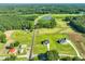 Aerial view showing home and surrounding rural area at 2804 Jack Mitchell Rd, Zebulon, NC 27597