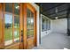 Close up of the front door, showcasing its craftsmanship at 2804 Jack Mitchell Rd, Zebulon, NC 27597