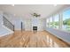 Spacious living room with hardwood floors, fireplace and built-ins at 2804 Jack Mitchell Rd, Zebulon, NC 27597