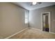 Bedroom with double door closet and access to bathroom at 12417 Fieldmist Dr, Raleigh, NC 27614