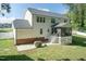 Two-story house with screened porch, patio, and fenced backyard at 159 Shady Oaks Dr, Benson, NC 27504