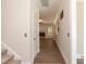 Bright entryway with hardwood floors and view of a fireplace at 159 Shady Oaks Dr, Benson, NC 27504