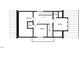 Second floor plan with loft, two bedrooms, and a bathroom at 109 Jones Ave, Hillsborough, NC 27278