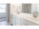 Double vanity bathroom with modern fixtures and ample storage at 2074 Burch Bridge Rd, Burlington, NC 27217