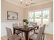 Dining room with table, chairs, and hardwood floors at 2074 Burch Bridge Rd, Burlington, NC 27217