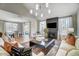 Open concept living room with hardwood floors and a fireplace at 170 Aberdeen, Rocky Mount, NC 27804