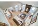 Open concept living area with hardwood floors, fireplace and kitchen views at 170 Aberdeen, Rocky Mount, NC 27804