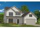 Two-story home with white siding, gray accents, and a two-car garage at 170 Aberdeen, Rocky Mount, NC 27804