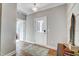 Bright foyer with light gray walls, hardwood floors, and a view to additional rooms at 170 Aberdeen, Rocky Mount, NC 27804
